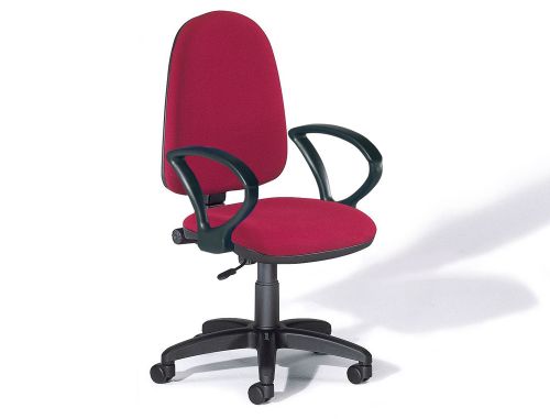Cadeira de escritorio rocada com bracos cor bordeaux diametro base 610 mm encosto de 490 mm x 420 mm , Rocada , 77127 , 8427951693020
